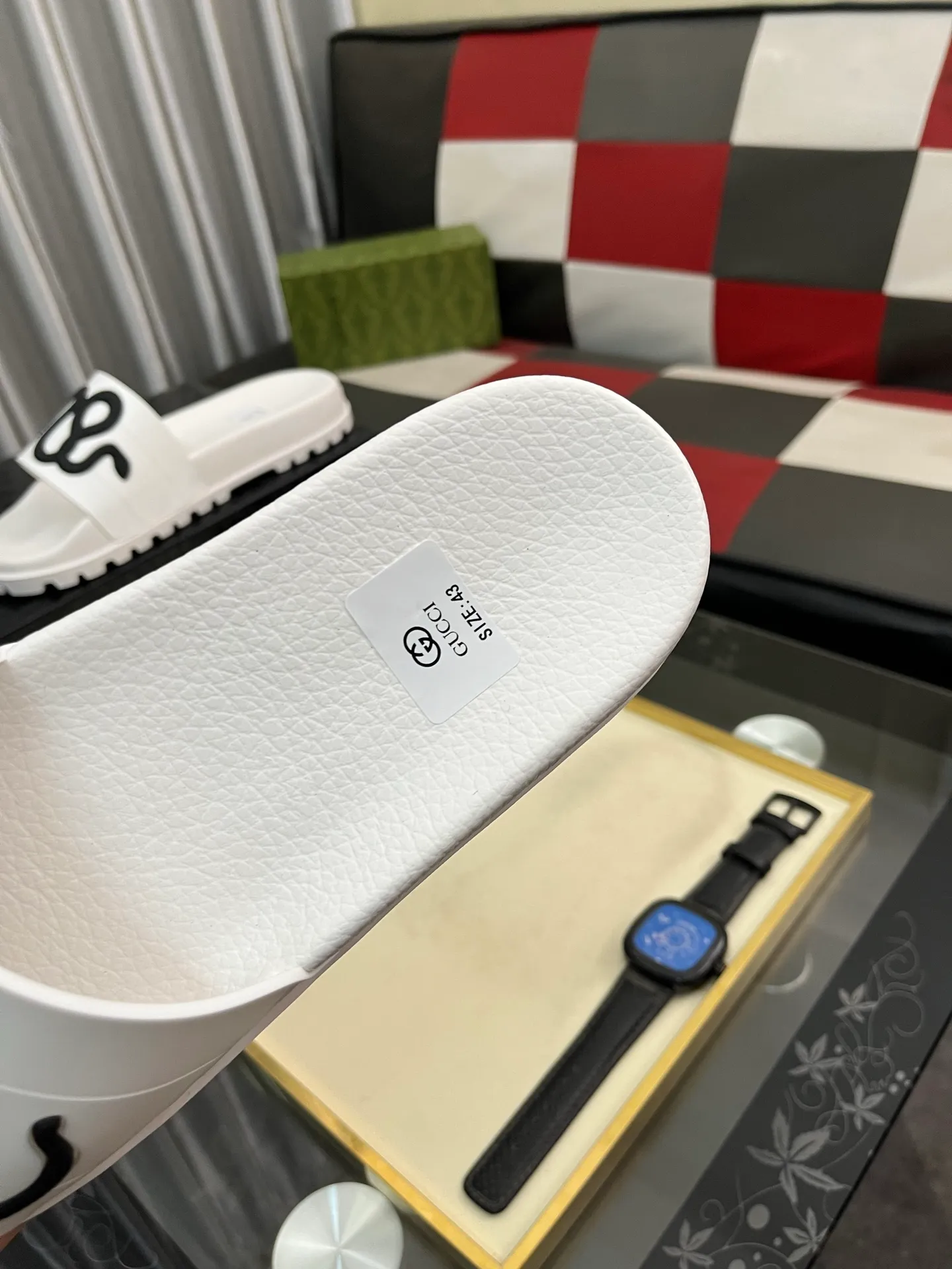 Men's men's shoes💰260⌚️⌚️ＧＵＣＣＩ.Gucci.Official website 1:1 popular slippers hot sale! Original original material 🩴 SIZE: 38-46 (45.46 non-refundable)
